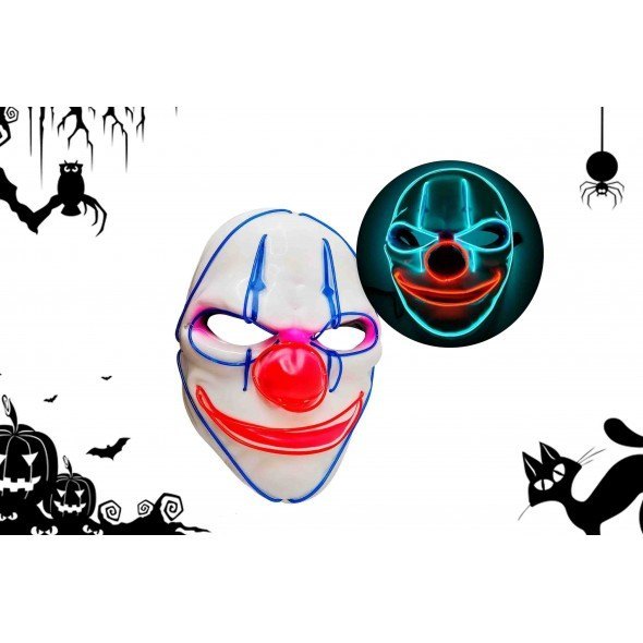 Máscara Payaso Purgador con Luz (Halloween)