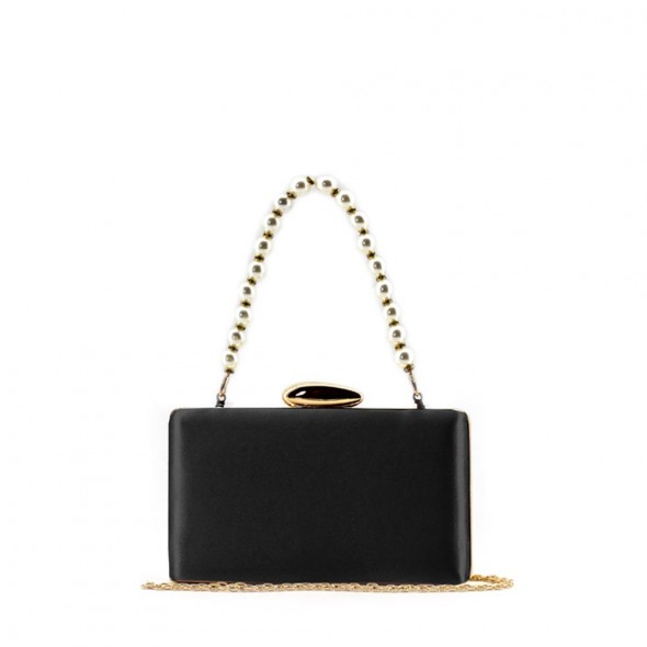 Clutch Fiesta Efecto Perla Raso