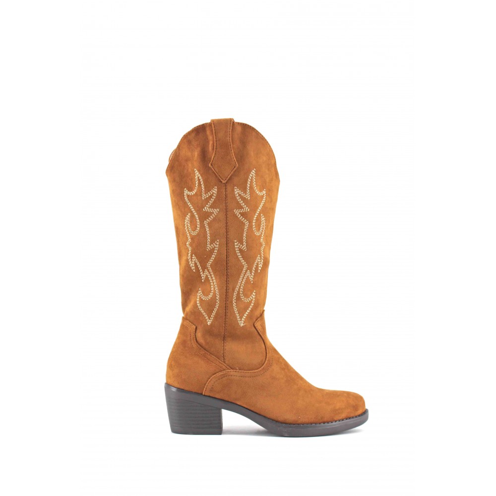 Bota Caña Media Tacón