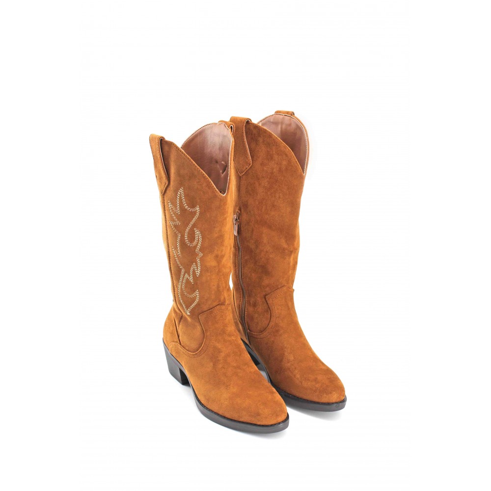 Bota Caña Media Tacón