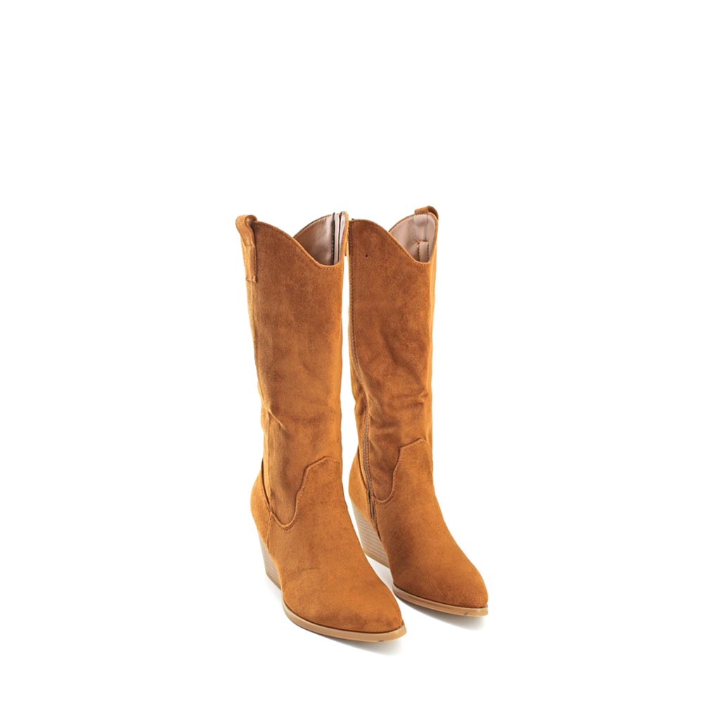 Bota Campera Caña Media Tacón
