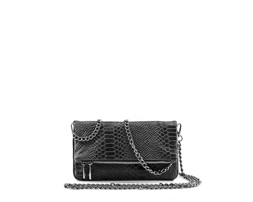 Bolso Bandolera Con Cadena Piel Bolso Bandolera Con Cadena Piel