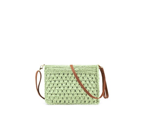 Bolso Bandolera Paja Rafia De Mano Y Hombro