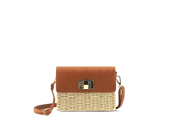 Bolso Bandolera Paja Cuadrada