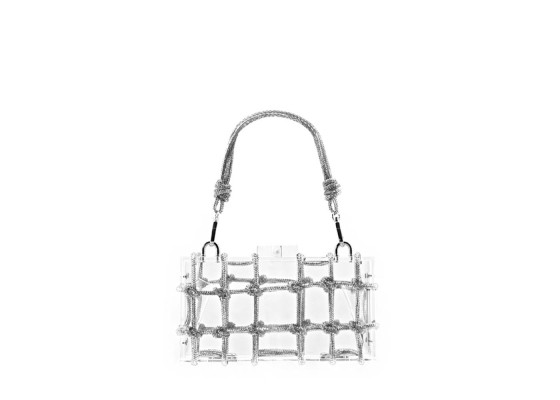 Bolso Clutch Nácar Transparente