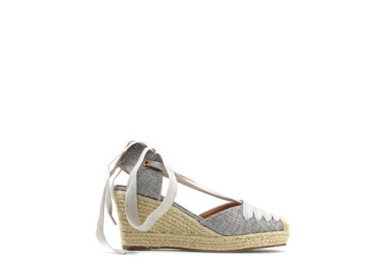Sandalia Alpargata Cuña Cerrado