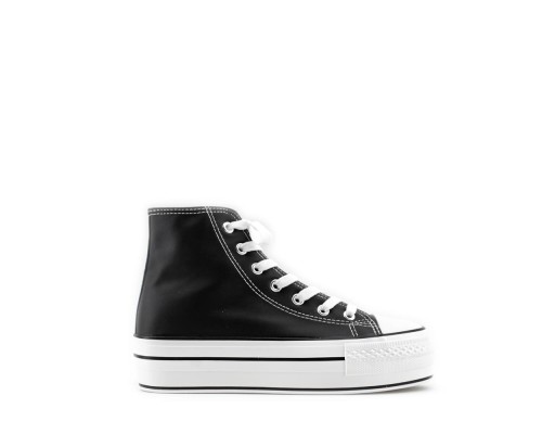 Zapatilla Alta Plataforma De Polipiel Zapatilla Alta Plataforma De Polipiel