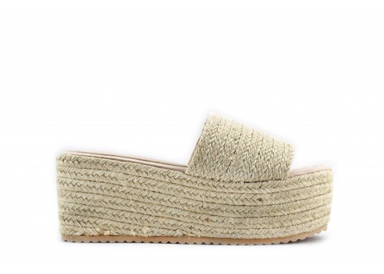 Sandalia Plataforma Alpargata Destanolada 